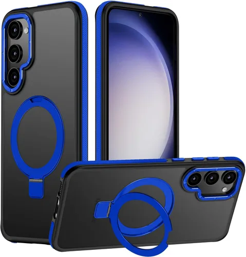 Vista 60 de Funda para Samsung Galaxy S24 Plus, soporte de anillo magnético ajustable [compatible con Magsafe], [protección a prueba de golpes de grado militar]