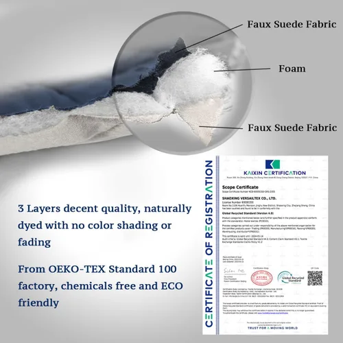 Vista 109 de H.VERSAILTEX Funda de sofá resistente al agua para sofá de 3 cojines, reversible, protector de muebles acolchado con correa elástica, funda de sofá