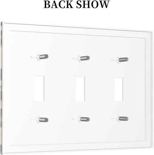 Vista 482 de Placa de Interruptor de Luz Azul de 1 Gang, Placa de Pared Decorativa de Palanca Individual, Cubierta de Placa de Pared de Palanca, Placa Frontal