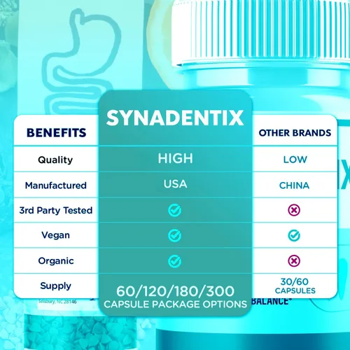Vista 3 de SynaDentix - Cápsulas SynaDentix, píldoras de suplemento oficiales SynaDentix con todos los ingredientes naturales, SynaDentix Advanced Health &