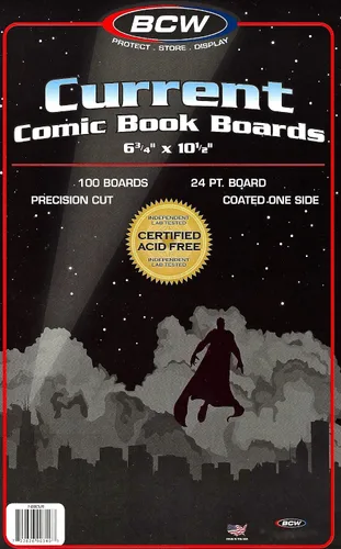 Vista 2 de BCW Supplies - BCW-BBCUR - Current Size Comic Backing Boards - (1000 Boards)