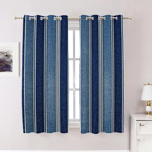 Vista 91 de Cortinas opacas de poliéster multicapa para cafetería, con diseño de diamantes, 2 unidades, 26 x 24 pulgadas