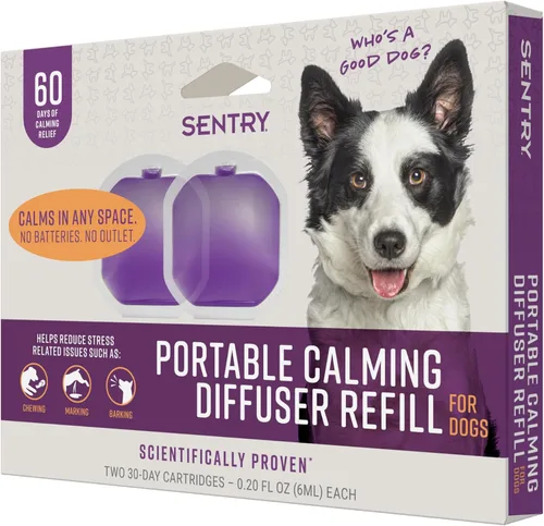 Vista 14 de Sentry Difusor calmante portátil Behavior para gatos, reduce la respuesta al estrés normal y al mal comportamiento con feromonas calmantes, diseño
