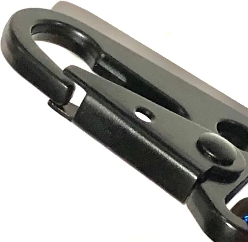 Vista 5 de JDM RECARO Llavero mosquetón negro con gancho negro