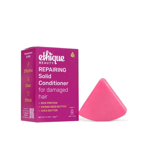 Vista 11 de Ethique Barra de acondicionador suavizante para cabello encrespado con mantequilla de coco, sin plástico, sin crueldad, vegano, 2.12 onzas