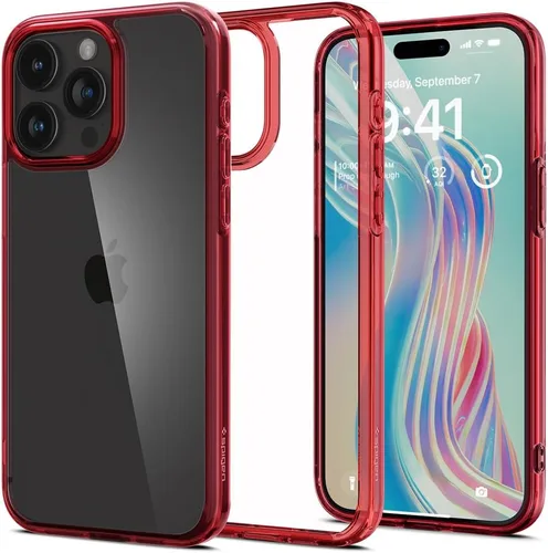 Vista 45 de Spigen Funda para iPhone 12 Mini, ultra híbrida, sin anillo magnético, antiamarilleo, transparente
