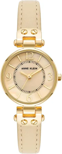 Vista 8 de Anne Klein Reloj con correa de cuero para mujer