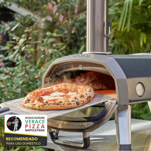 Vista 6 de Ooni Karu 2 Horno de Pizza al Aire Libre Multi-Combustible - Horno de Pizza al Aire Libre de Madera y Gas con Piedra para Pizza y Termómetro