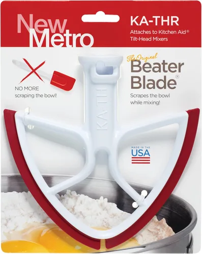 Vista 3 de New Metro Design PC-THR BeaterBlade y juego de conductos de vertido, compatible KitchenAid 4.5 cuartos de galón, mezclador de pie de cabeza