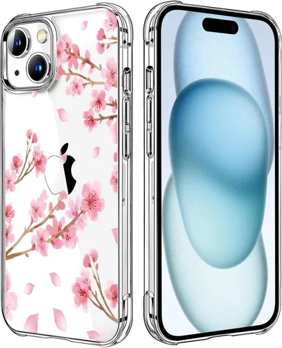 Vista 126 de Funda transparente de girasol compatible con iPhone SE 2022 SE 2020 7 8, funda trasera floral para niñas y mujeres, funda protectora transparente