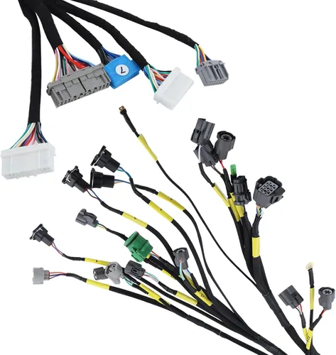 Vista 5 de Conjunto de cables de motor compatible con Honda Civic Integra B16 B18 D16 OBD1 Budget D & B-Series Tucked CNCH-OBD1-1