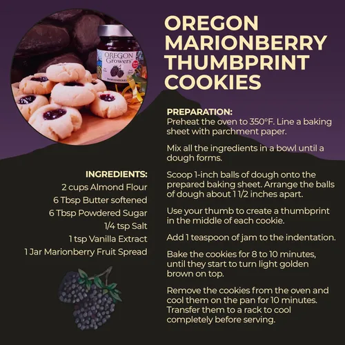 Vista 7 de Oregon Growers Marionberry Fruit Spread, 12 oz (paquete individual)