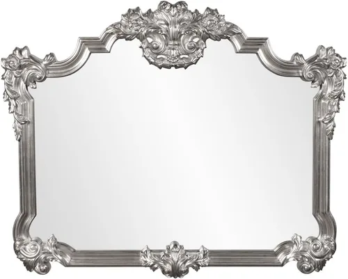 Vista 31 de Howard Elliott - Espejo decorativo rojo Talida antiguo para pared, gran punto focal rectangular, para dormitorio, sala de estar y tocador, espejo