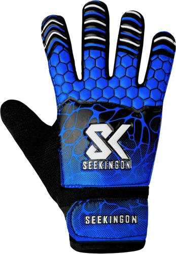 Vista 2 de Guantes de portero de fútbol para jóvenes, guantes de portero de fútbol para niños, jóvenes, niños, doble protección de muñeca a lo largo de 0.157