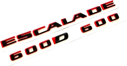 Vista 7 de Paquete de 3 emblemas Escalade 600 600D para puerta trasera elevadora 3D 84787581 23440294 84740919 compatible con Escalade (negro brillante)