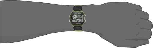 Vista 6 de Casio Reloj Clásico Verde AE1200WHB-3B, Movimiento de cuarzo
