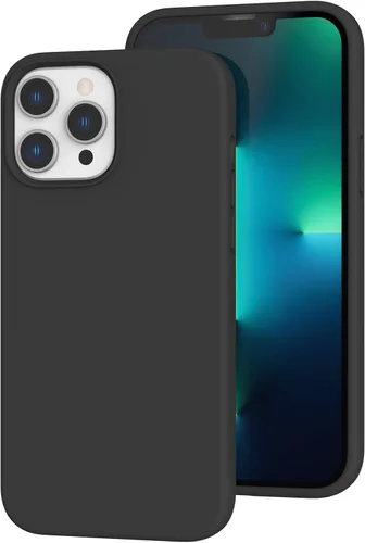 Vista 220 de Funda de silicona líquida compatible con iPhone 12 Pro Max 6.7 pulgadas, funda de gel de protección completa con forro de microfibra, funda