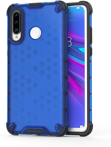 Vista 223 de Pzwoxukhov Funda compatible con Huawei Nova 3i, compatible con Huawei P Smart+ 2018 Honeycomb Anti-Drop Shock-Absorbing Case Negro