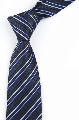 Vista 40 de Secdtie Corbata clásica de seda tejida jacquard a rayas para hombre