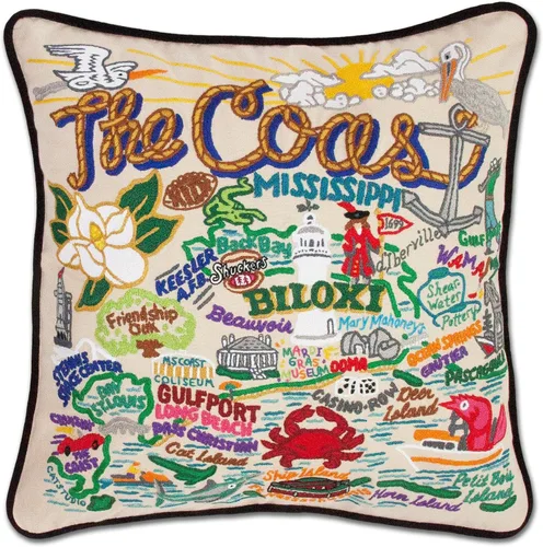 Vista 125 de Catstudio Portland (Oregon) - Almohada decorativa bordada