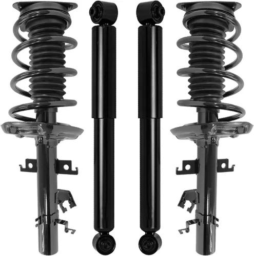 Vista 106 de Detroit Axle - Puntales y Amortiguadores para Chevy Traverse Buick Enclave GMC Acadia Saturn Outlook 2007-2012, 2 puntales delanteros con resorte