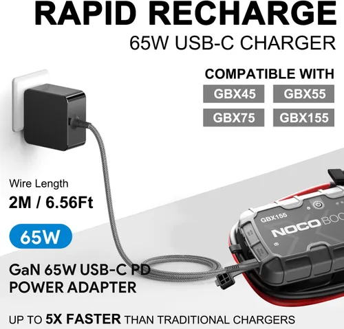 Vista 9 de HKY PD - Cargador USB tipo C de 65 W para JBL Xtreme 4, Xtreme 3 altavoz y SOUNDBOKS La batería (USB-C) Soundboks 4/3/2/Go Gen.4 Bluetooth