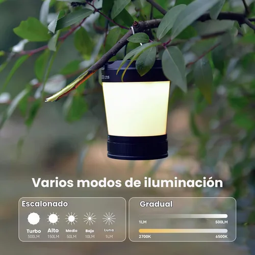 Vista 5 de Sofirn LT1S - Linterna LED para campamento, linterna recargable con luz