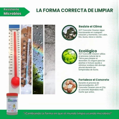 Vista 4 de ACT Limpiador de concreto – Removedor de manchas de aceite en polvo seco ecológico para calzadas, aceras, garajes y uso comercial Aprobado por