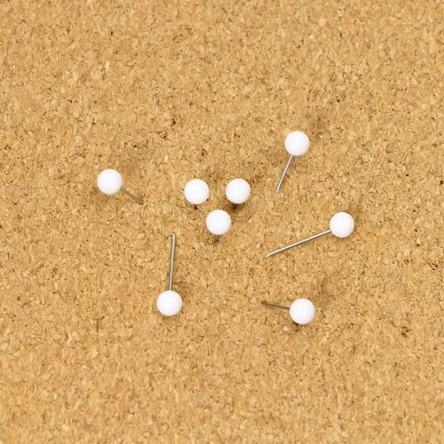 Vista 5 de Tupalizy Tachuelas de mapa de 1/8 de pulgada para manualidades, de plástico, cabeza redonda, con punta de acero para tableros de corcho