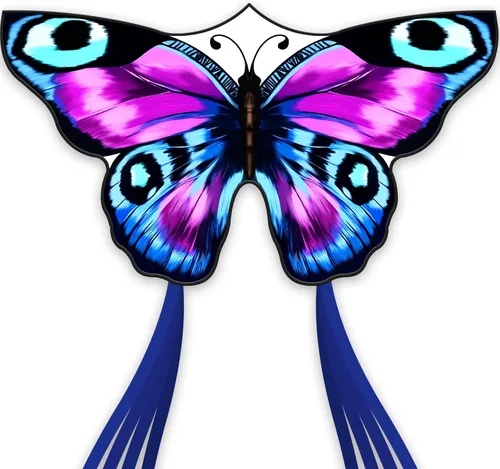 Vista 12 de SGftre Cometa de mariposa para niños y niñas, fácil de volar, juguete perfecto para niños y adultos, ideal para diversión en la playa y actividades