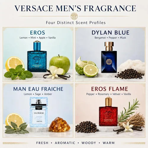 Vista 6 de Versace Set de regalo mini de 4 piezas para hombre