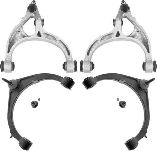 Vista 153 de Detroit Axle - 4 piezas de brazos de control traseros para Ford C-Max, Focus, Mazda 3 5, Volvo C30, C70, S40, V50, 4 brazos de control superiores e
