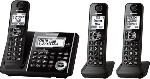 Vista 3 de Teléfono fijo con banda de frecuencia Dect kx-tgf340b Panasonic, Negro