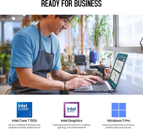 Vista 4 de Dell 2026 16 Laptop Touchscreen Computer, 16" FHD+ Touch Screen Business Laptop PC, Intel Core 7 (10-Core, >i7-1355U), 16GB DDR5 1TB SSD Windows 11