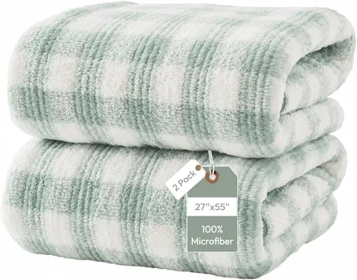 Vista 48 de JML - Toallas de baño de microfibra de gran tamaño (30 x 60 pulgadas), suaves, súper absorbentes y de secado rápido, multiusos para deportes
