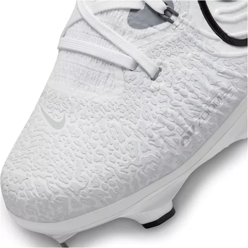 Vista 7 de Nike Alpha Huarache NXT DJ6517-010 - Botines de béisbol de metal para hombre, color negro, gris ahumado oscuro, gris ahumado claroblanco, talla 10.5