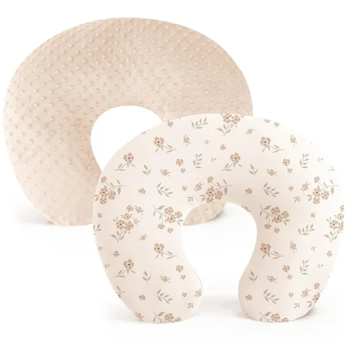 Vista 9 de Konssy Paquete de 2 Fundas de Almohada de Lactancia, Cubiertas de Lactancia Suaves y Cómodas para Almohadas de Amamantamiento, Fundas de Almohada