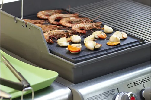Vista 6 de Plancha de hierro fundido 7566 para parrilla de gas Weber Genesis serie 300, repuesto para Weber Genesis 300 Series E-310 E-320 E-330 S-310 S-320