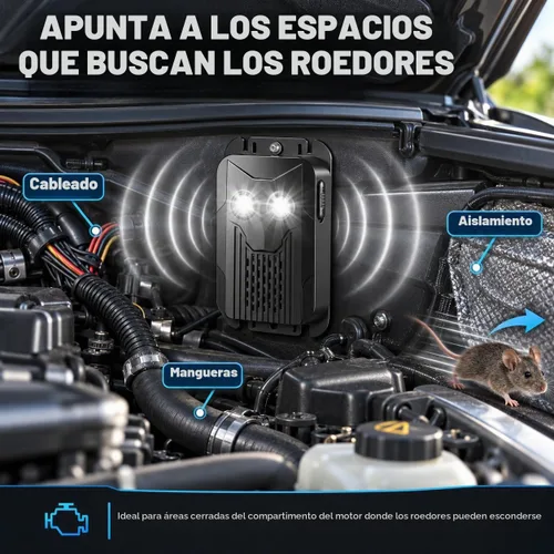 Vista 5 de Paquete de 2 repelentes de roedores para motores de automóviles, repelente