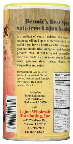 Vista 2 de Benoits Best condimento picante sin sal 12 oz