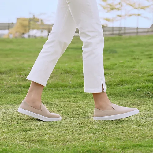 Vista 2 de STQ Zapatos sin cordones para mujer, transpirables, de moda, cómodos, de punto, casuales