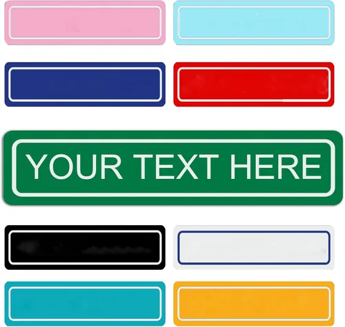 Vista 16 de Letreros de carretera personalizados personalizados, de metal con nombre/texto/imagen, divertidos letreros de calle para decoración del hogar
