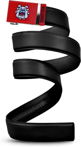 Vista 69 de Mission Belt Con licencia oficial de la NC Alabama Crimson Tide Crimson Tide (Cuero Negro)