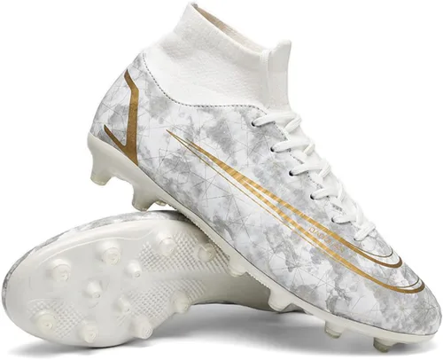 Vista 3 de Botas de fútbol Hightop para hombre, zapatos deportivos para exteriores, zapatos de fútbol de césped, picos para interiores y jóvenes