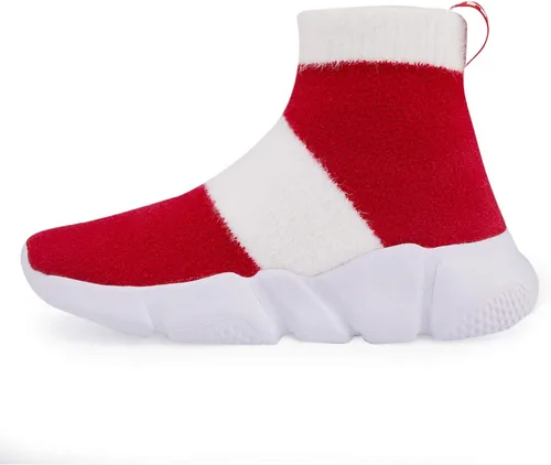 Vista 4 de Hetios Tenis deportivos para niñas, zapatos de correr de tacón alto, zapatos deportivos para niños (bebéniño pequeñoniño grande)