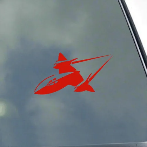Vista 4 de SR-71 Blackbird Pilot - Calcomanía de vinilo de KLO Graphics Reconnaissance Aircraft Flight Crew A-12 SR71 A12 Sled Habu Negro mate