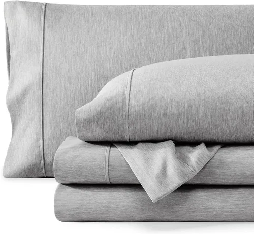 Vista 38 de Bare Home - Juego de sábanas estampadas, 1800 ultra suaves (individual, gris jaspeado) Deep Pockets 6 to 15 Inches, Breathable, Hypoallergenic