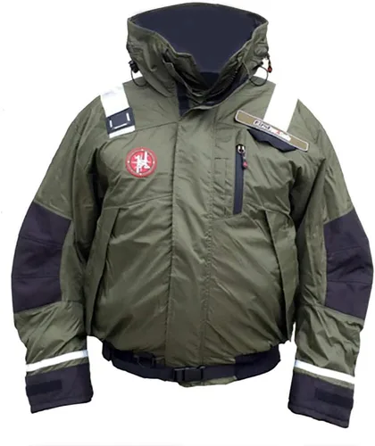 Vista 3 de First Watch AB-1100 Flotación Bomber Chaqueta - Hi-Vis Amarillo/Negro - Grande