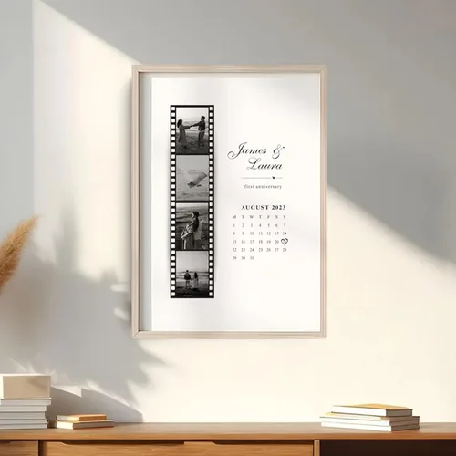 Vista 5 de LOVELYPOD Póster de lienzo personalizado para parejas, fotos personalizadas para parejas, ideas para regalo del día de San Valentín, regalo