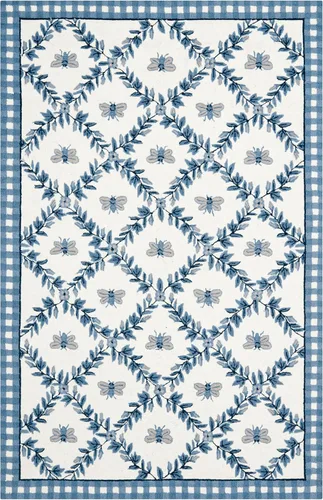 Vista 24 de SAFAVIEH Chelsea Collection - Alfombra decorativa de 1 pies 8 pulgadas x 2 pies 6 pulgadas, color negro, lana de campo francesa enganchada a mano